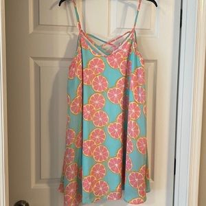 Lauren James Pink Lemonade Lemon Swing Dress “Main Squeeze”